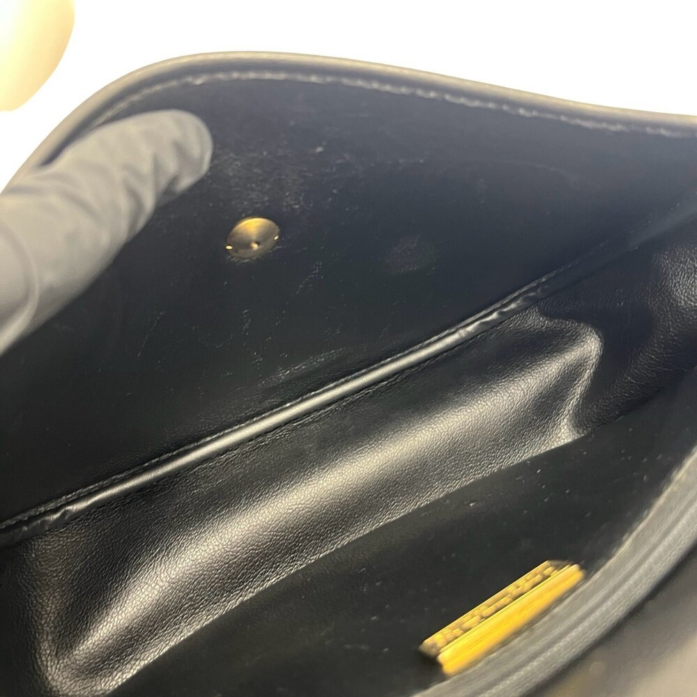 DIOR Vintage Black Leather Shoulder Bag - Picture 9 of 10